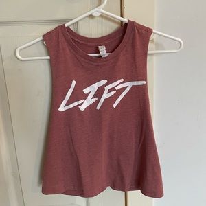 Barbell Voodoo workout crop top